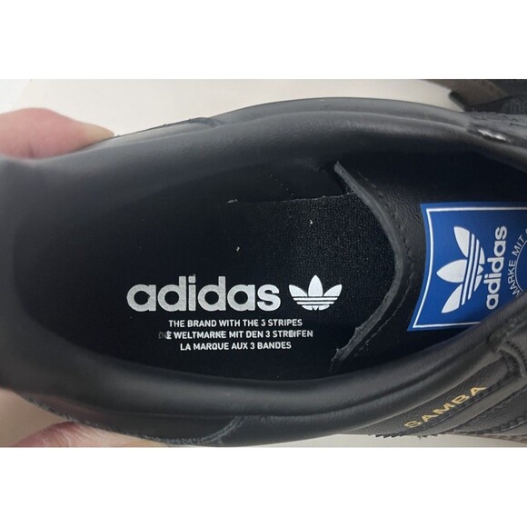 Mens ADIDAS Samba OG IE3438 Black/Gum Shoes Size 10 new main image 2